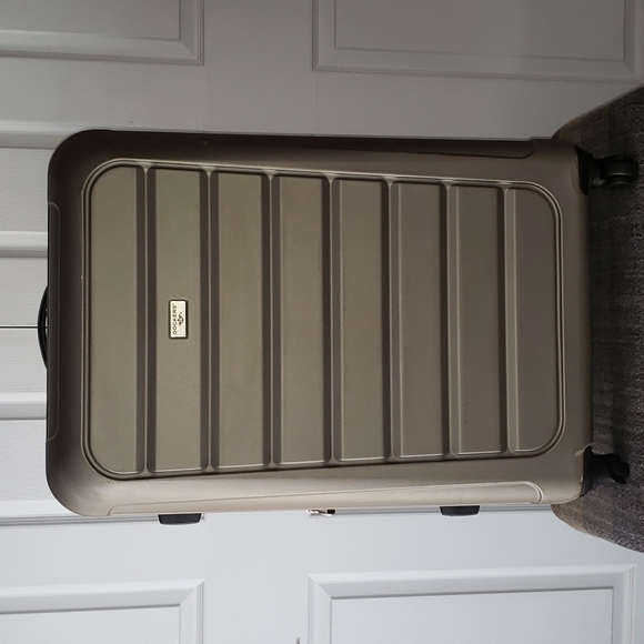 💘 32" DOCKERS EXPANDABLE ROLLING WHEELED HARD CASE SPINNER TRAVEL LUGGAGE LARGE - Picture 2 of 11